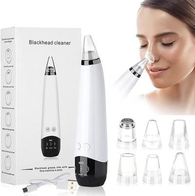 6 in 1 Derma Vacuum Suction Blackhead Removal Machine for Acne Scars Pimple Pore Pooping